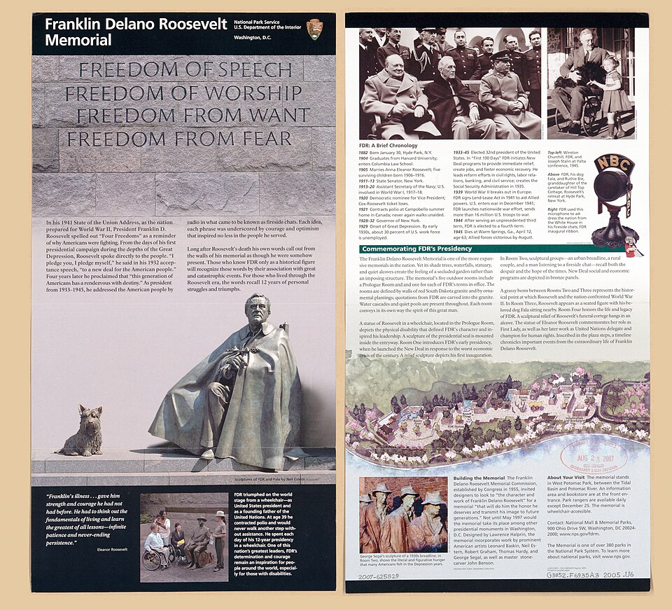 Roosevelt Memorial in Washington, D.C.
